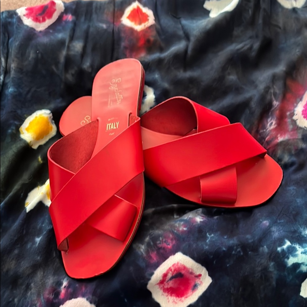 LOFT Red Sandals Elegant and Stylish